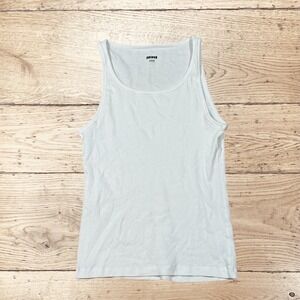 NWOT Skims Cotton Rib Tank Bone White Sleeveless Scoop Neck Ribbed Top XL